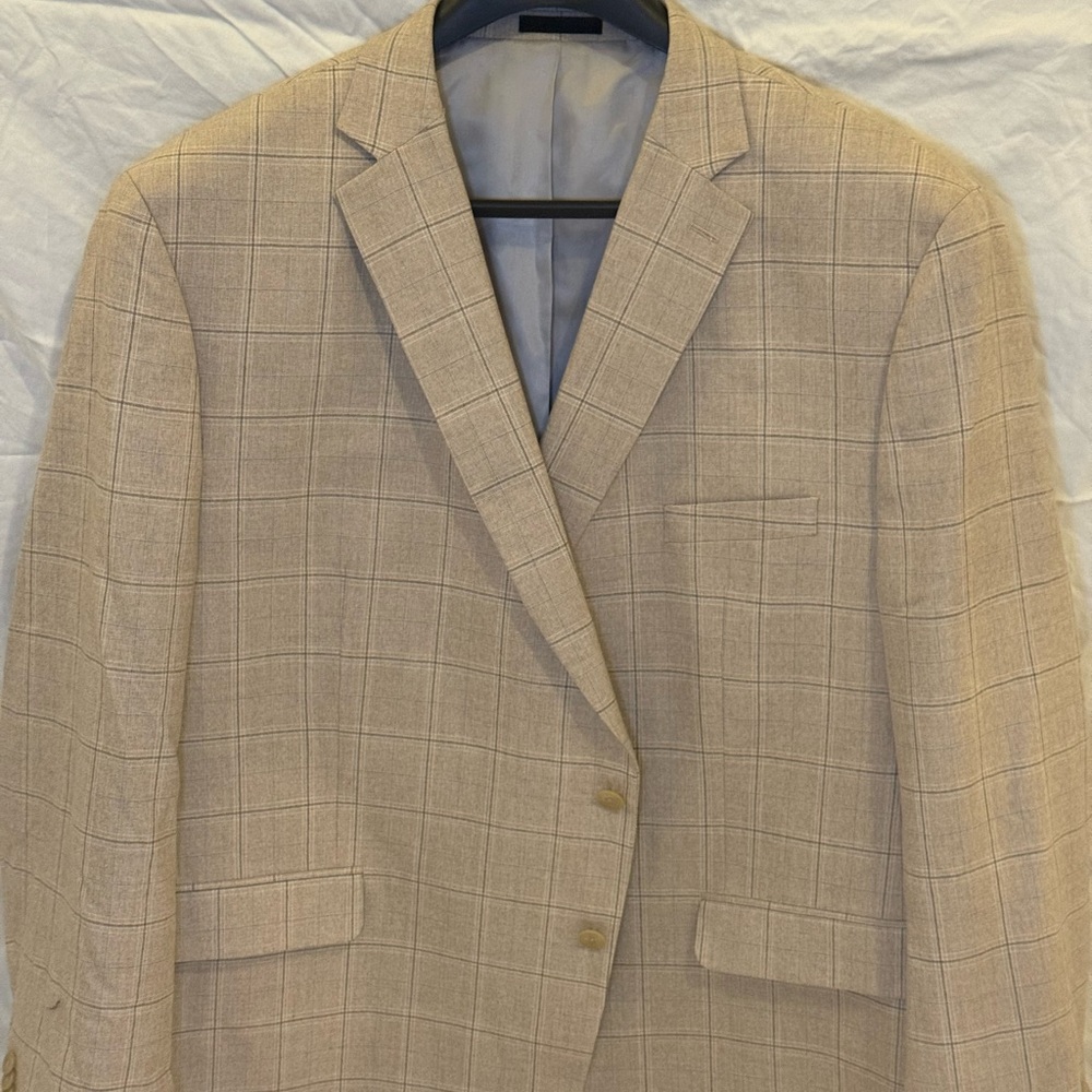 Michael Kors Beige Checkered Blazer